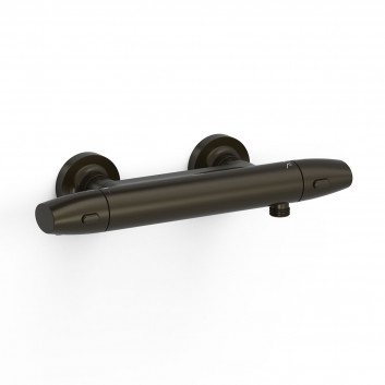 Wall-mounted thermostatic mixer shower, TRES OVER-WALL - Steel