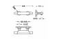 Wall-mounted thermostatic mixer shower, TRES OVER-WALL - 24-K Gold Matowe