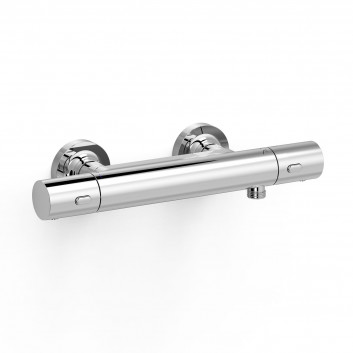 Wall-mounted thermostatic mixer shower, TRES OVER-WALL - Chrome