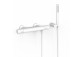 Wall-mounted thermostatic mixer shower, TRES OVER-WALL - Czerń Matt