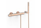 Wall-mounted thermostatic mixer shower, TRES OVER-WALL - 24-K Gold Matowe