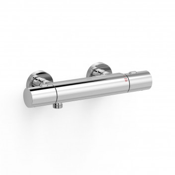 Wall-mounted thermostatic mixer shower, TRES OVER-WALL - Chrome