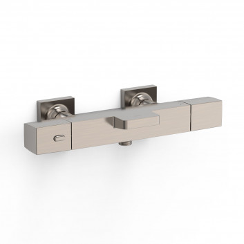 Wall-mounted thermostatic mixer bath i shower, TRES OVER-WALL - Czerń Matt