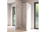 Door shower for recess installation 80cm (left), Sanswiss Solino SOLF1 - silver shine