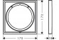 Rosette przedłużająca 5 mm, Hansgrohe ShowerSelect Comfort E - Chrome 