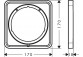 Rosette przedłużająca 5 mm, Hansgrohe ShowerSelect Comfort Q - Chrome 