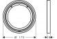 Rosette przedłużająca 5 mm, Hansgrohe ShowerSelect Comfort S - Chrome