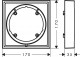 Rosette przedłużająca 5 mm, Hansgrohe ShowerSelect Comfort S - White Matt