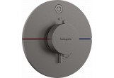Mixer thermostatic, concealed do 1 odbiornika, Hansgrohe ShowerSelect Comfort S - Black Chrome Szczotkowany