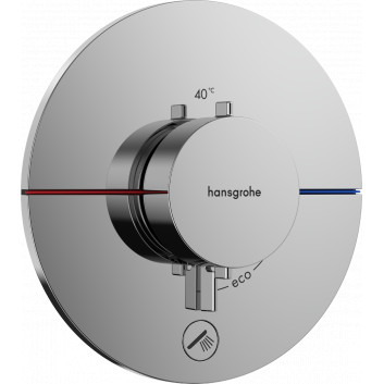 Mixer thermostatic, concealed do 1 odbiornika z dodatkowym wyjściem, Hansgrohe ShowerSelect Comfort S - Chrome 