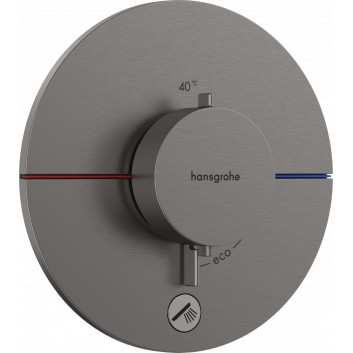 Mixer thermostatic, concealed do 1 odbiornika z dodatkowym wyjściem, Hansgrohe ShowerSelect Comfort S - Brąz Szczotkowany