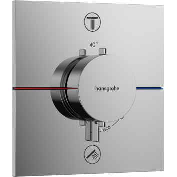 Mixer thermostatic, concealed do 2 odbiorników, Hansgrohe ShowerSelect Comfort E - Chrome