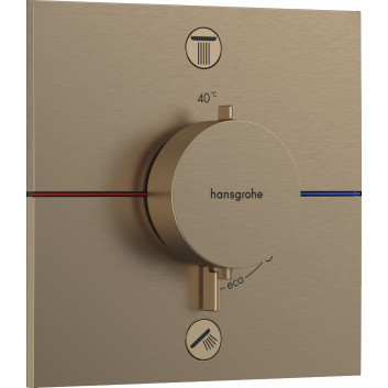 Mixer thermostatic, concealed do 2 odbiorników, Hansgrohe ShowerSelect Comfort E - Chrome