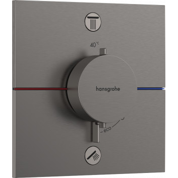 Mixer thermostatic, concealed do 2 odbiorników, Hansgrohe ShowerSelect Comfort E - Brąz Szczotkowany