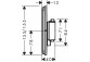 Mixer thermostatic, concealed do 2 odbiorników, Hansgrohe ShowerSelect Comfort E - Black Matt