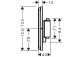 Mixer thermostatic, concealed, Hansgrohe ShowerSelect Comfort E - Chrome