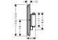 Mixer thermostatic, concealed do 1 odbiornika z dodatkowym wyjściem, Hansgrohe ShowerSelect Comfort E - Chrome 