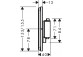 Mixer thermostatic, concealed do 1 odbiornika, Hansgrohe ShowerSelect Comfort Q - Brąz Szczotkowany