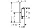 Mixer thermostatic, concealed do 2 odbiorników, Hansgrohe ShowerSelect Comfort Q - Chrome 