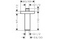 Ceiling mount E 10 cm, Hansgrohe - Chrome