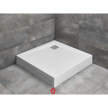 Panel Radaway 90 cm do shower tray Argos C lub D with cover - white