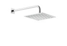Overhead shower Gessi Rilievo, square, 250x250mm, arm wall-mounted 389mm, Black Metal Brushed PVD