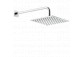 Overhead shower Gessi Rilievo, square, 250x250mm, arm wall-mounted 389mm, chrome
