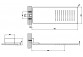 Overhead shower wall mounted Gessi iSpa, 550x200mm, rectangular, mirror steel