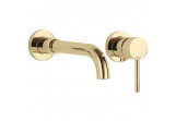 Washbasin faucet Rea Lungo concealed, 2-hole - złota
