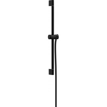 Shower rail Pulsify S 65 cm z suwakiem i wężem, Hansgrohe Unica - Black Matt