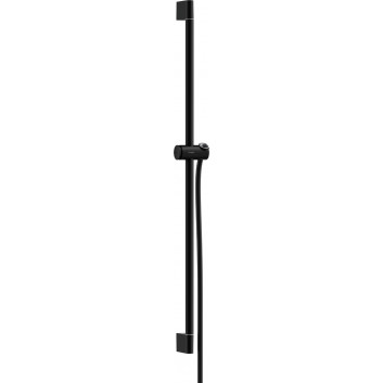 Shower rail Pulsify S 90 cm z suwakiem i wężem, Hansgrohe Unica - Black Matt