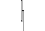 Shower rail E Puro 65 cm z suwakiem EasySlide i wężem przysznicowym Isiflex 160cm, Hansgrohe Unica - Black Matt