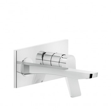 Washbasin faucet Gessi Rilievo, standing, 3-hole, without pop, chrome