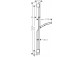 Shower set 130 3jet with bar S Puro 90 cm PushSlider i tekstylnym wężem shower Designflex 160 cm, Hansgrohe Rainfinity - White Matt