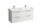 Cabinet vanity Laufen BASE 47x53x26,5, hinge on the left strony - white