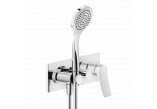 Mixer shower Gessi Rilievo, wall mounted, 2 wyjścia wody, Shower set, component wall mounted, Black Metal Brushed PVD