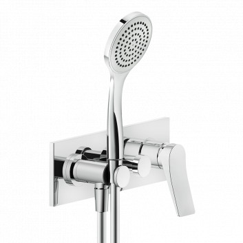 Mixer shower Gessi Rilievo, wall mounted, 2 wyjścia wody, Shower set, component wall mounted, chrome