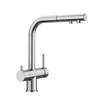 Kitchen faucet, BLANCO Fontas-S II - PVD Steel