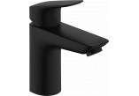Single lever washbasin faucet 100 with pop-up waste Push-Open, Hansgrohe Logis - Black Matt