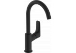 Single lever washbasin faucet 210 z rotating wylewką, without waste, Hansgrohe Logis - Black Matt 