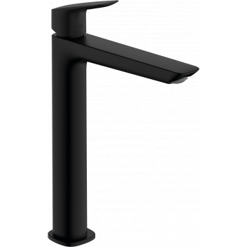 Single lever washbasin faucet 240 Fine with pop-up waste, Hansgrohe Logis - Black Matt
