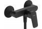 Single lever shower mixer wall mounted, z 2 zakresami przepływu, Hansgrohe Logis - Black Matt