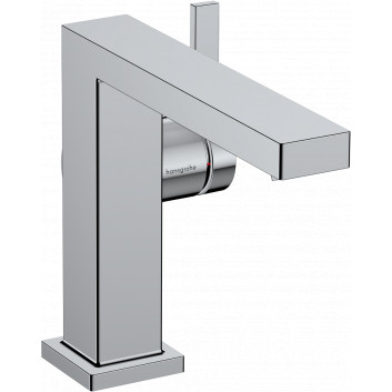 Single lever washbasin faucet 110 Fine, CoolStart without waste, Hansgrohe Tecturis E - Chrome 