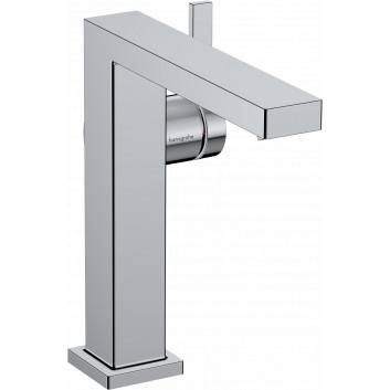 Single lever washbasin faucet 150 Fine, CoolStart with pop-up waste Push-Open, Hansgrohe Tecturis E - Chrome 