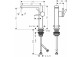 Single lever washbasin faucet 150 Fine, CoolStart without waste, Hansgrohe Tecturis E - Brąz Szczotkowany