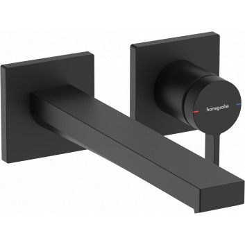 Single lever Wall mounted washbasin faucet, concealed with spout 22,5 cm, Hansgrohe Tecturis E - Brąz Szczotkowany