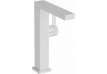 Single lever washbasin faucet 210 Finie, CoolStart z rotating wylewką, with pop-up waste Push-Open, Hansgrohe Tecturis E - White Matt
