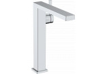 Single lever washbasin faucet 240 Finie for countertop washbasins, CoolStart with pop-up waste Push-Open, Hansgrohe Tecturis E - Chrome