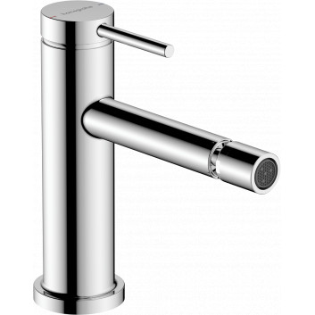 Single lever bidet mixer with pop-up waste, Hansgrohe Tecturis S - Chrome