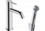 Single lever washbasin faucet 110 z główką Bidetta i wężem shower 160 cm, Hansgrohe Tecturis S - Chrome 